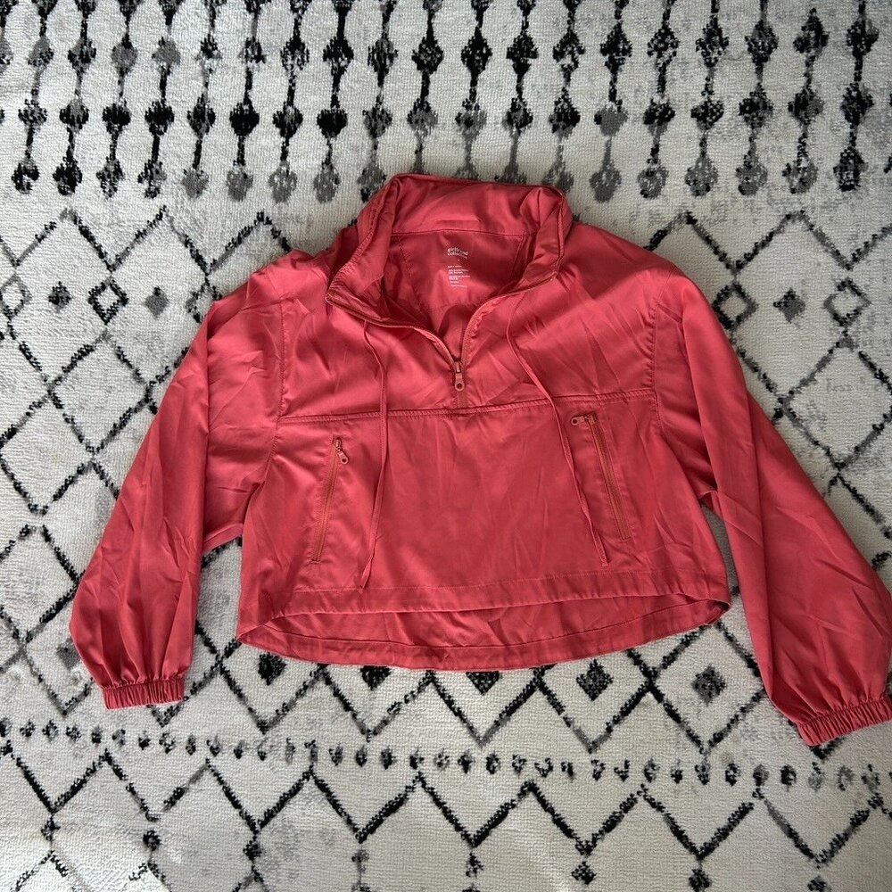 Girlfriend Collective Huddle Half-Zip Windbreaker